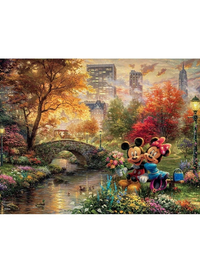 Ceaco - 4 in 1 Multipack - Thomas Kinkade - Disney Dreams Collection - Cinderella, The Lion King, Mickey and Minnie, & The Little Mermaid - (4) 500 Piece Jigsaw Puzzles , Blue - Image 1