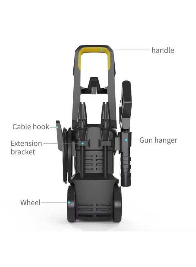 Bolivia's 2400W 280Bar Electric Portable Pressure Washer - High Power Corded Cleaner for Car, Garden, Patio & Outdoor Surfaces Cleaning - Image 3
