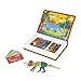 Janod Magnetibook 51 pc Magnetic Dinosaur Mix and Match Game Ages 3 Playing DressUp with Magnets Enhances Fine Motor Skills Includes Book Shaped TravelStorage Case - Image 2