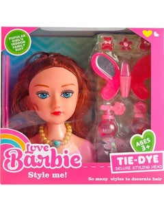 Half-length Barbie Doll Hair Styling Playset With Hair Salon Tools