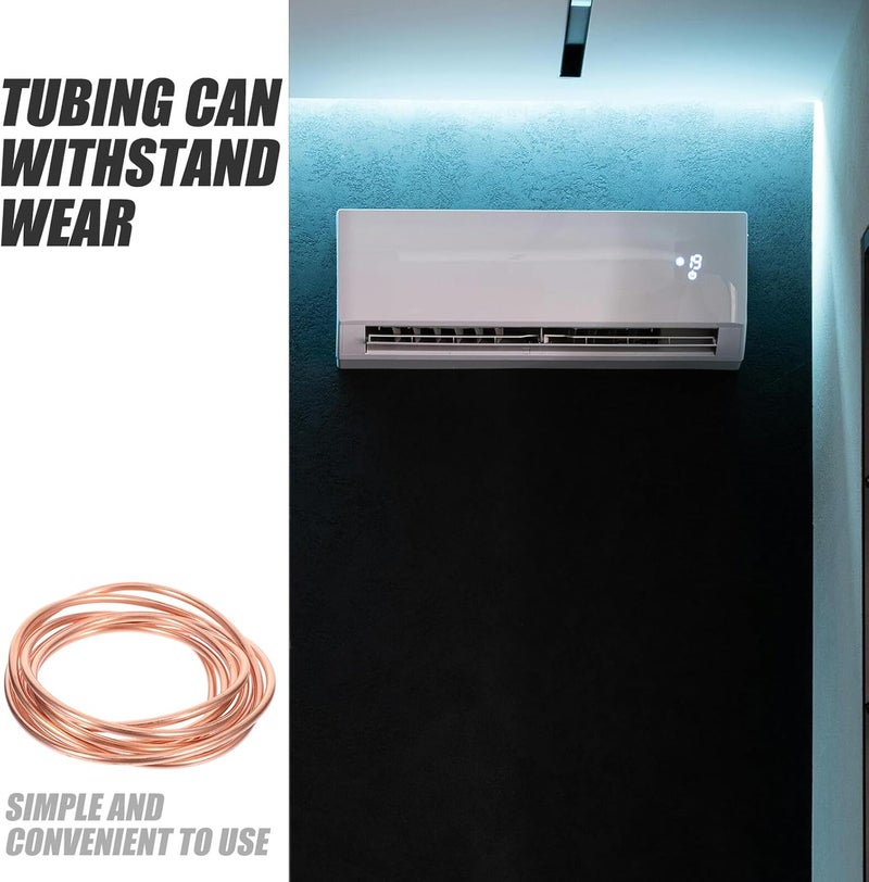 Healeved Copper Refrigeration Tubing Coil 2m 4x0.5mm Soft Thin-wall Pure Copper Tube for Air Conditioner and Refrigerator Hvac Industrial Use - Image 5