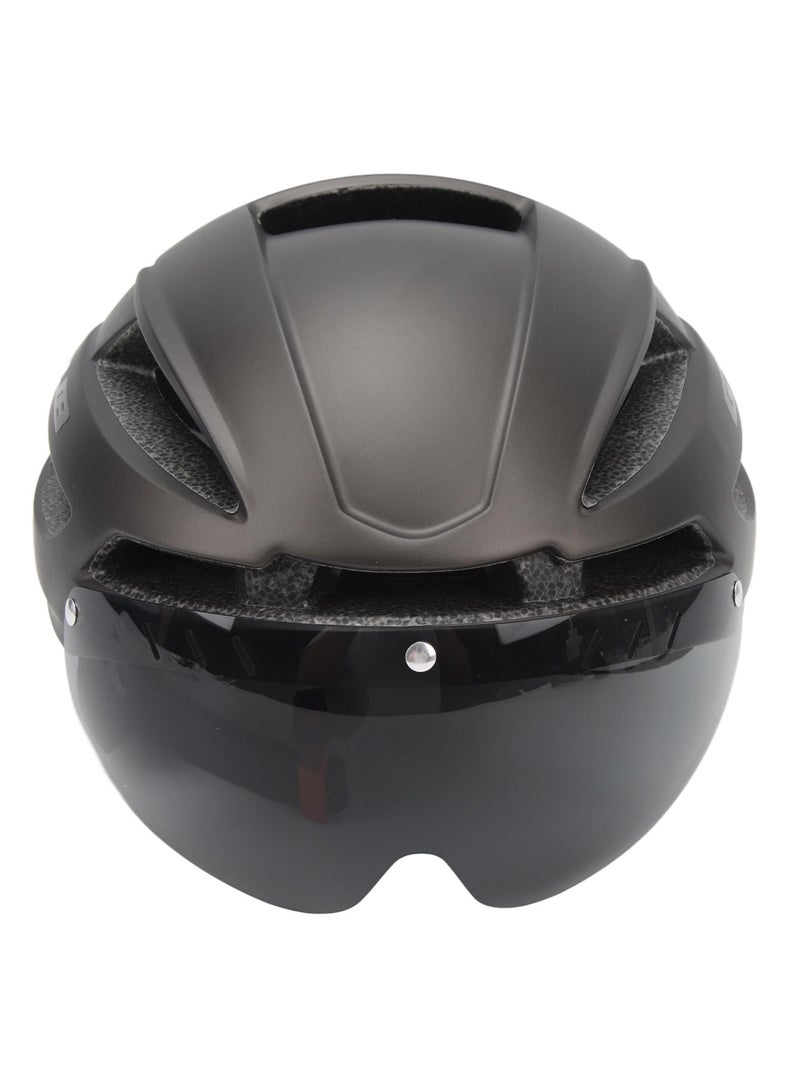 جي يو بي خوذة دراجة هوائية GUB XXL مزودة بضوء LED قابل للشحن وعدسة مغناطيسية قابلة للإزالة – خفيفة الوزن ومناسبة للطريق والمغامرات تيتانيوم - Image 3