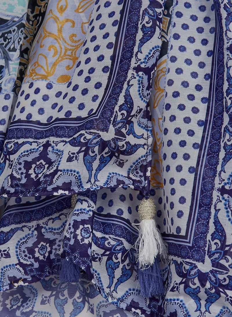 RIVER ISLAND Mirrored Floral Beach Sarong