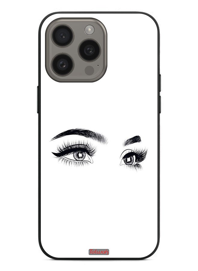 Tolwak Apple iPhone 15 Pro Max Protective Case Cover Eyes Art - Image 2