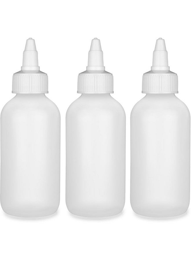 BRIGHTFROM Twist Top Applicator Bottles, Squeeze 4 Oz Empty Plastic Bottles, Refillable, Open/Close Nozzle - Leak Proof, Multi Purpose - 3 Pack - Image 1