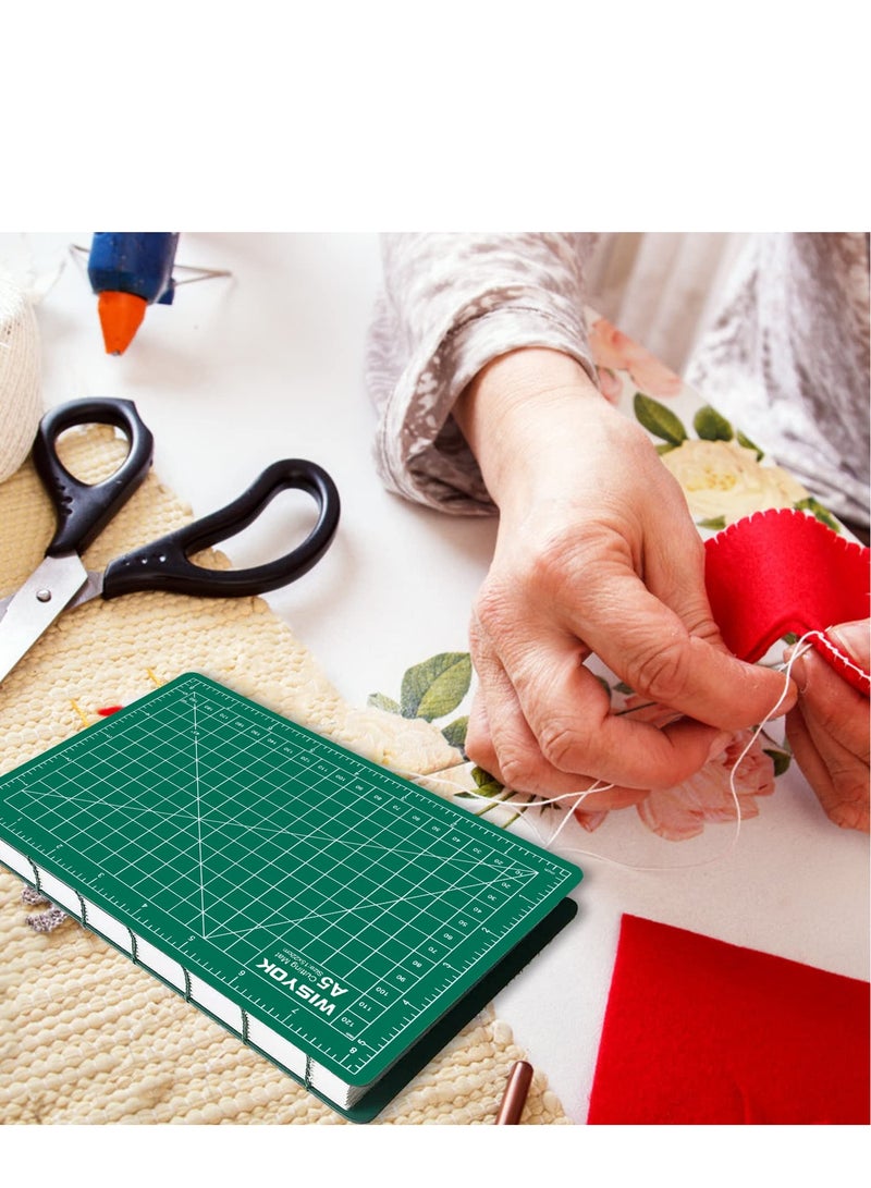 Excefore Cutting Mat Craft Mat, Self-Healing Craft Cutting Mat, Accurate Guide Grid Lines Design for Cutting Fabric, for Arts and Crafts, Sewing, Quilting and Scrapbooking Projects (6" x 8", A5, Green) - Image 5