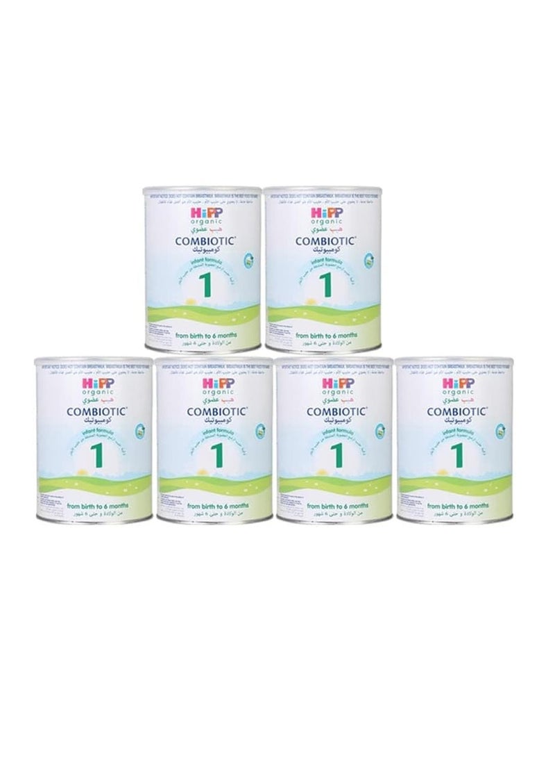 تركيبة طعام الرضع كومبيوتيك العضوية من هيب مع الحليب، 800 جرام (المرحلة الأولى، عبوة مكونة من 6 قطع)