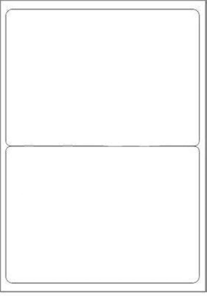 K3 Multi Purpose Self Adhesive Labels (Lable Size 200x 146 mm, 2 Lable in A4)(Pack of 40 Sheet) - Image 1