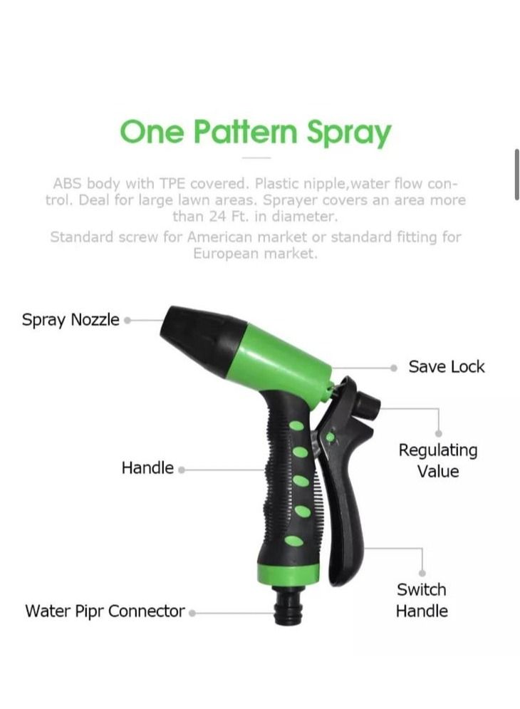 Hose Pipe Gun Multifunction Water Saving Adjustable Hose Pipe Nozzle Spray Gun Hose Nozzle Set 4 PC