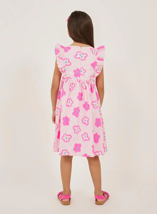 Styli Floral Ruffle Sundress
