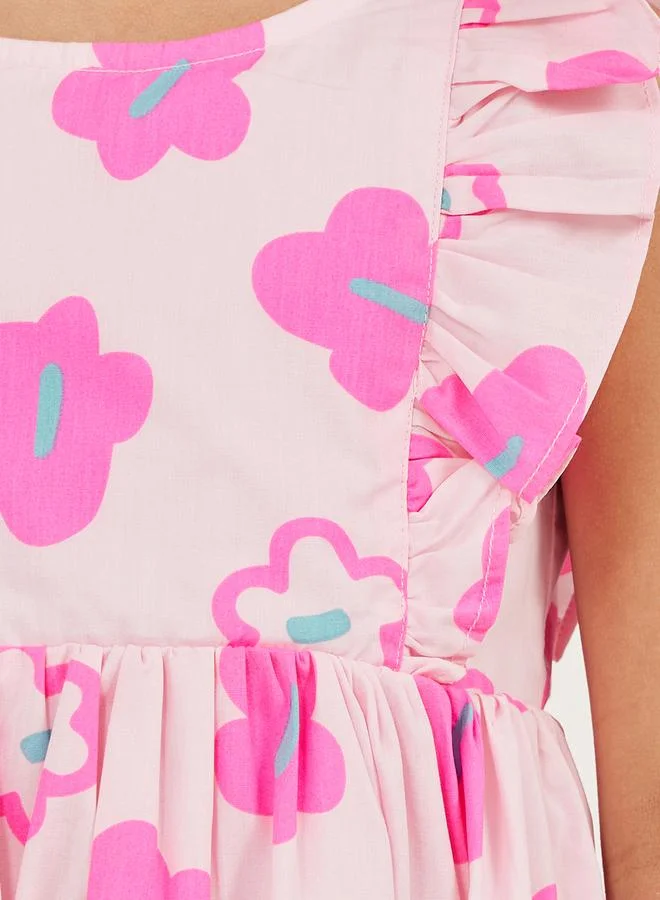 Styli Floral Ruffle Sundress