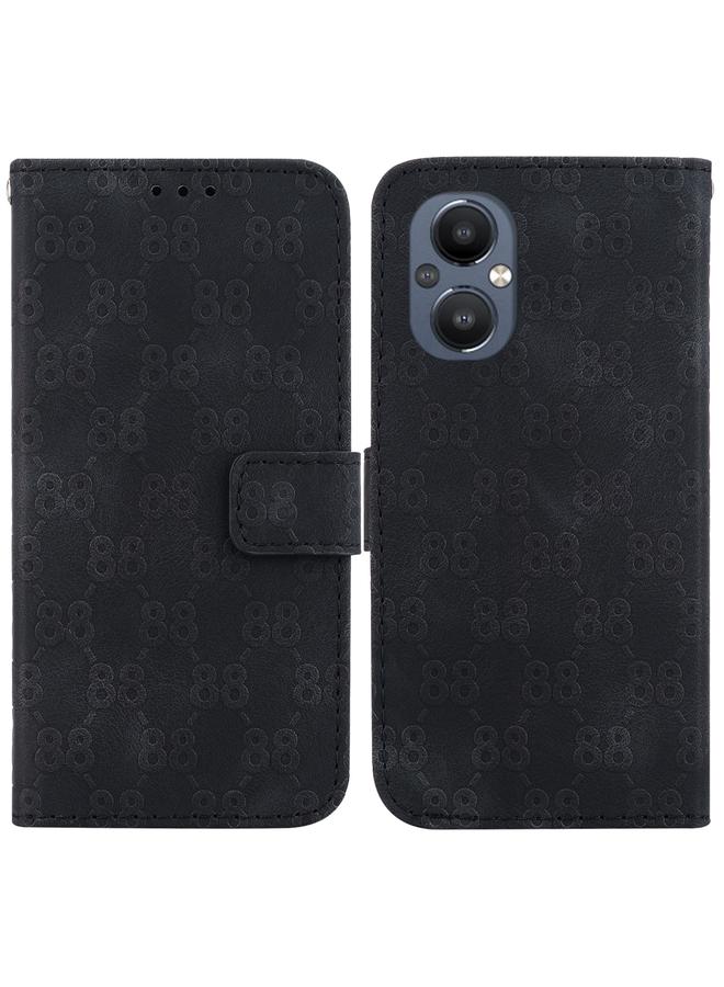 S-TOP Case For OnePlus Nord 2 5G Double 8-shaped Embossed Leather Phone Case - Image 1