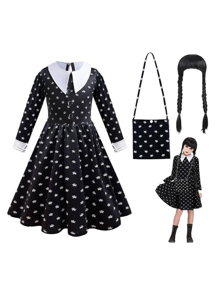 Home Smart - Home Smart Girls Black Costume Dress with Accessories Cosplay Girls Dress Up Party Favor or Special Occasion - Image 1