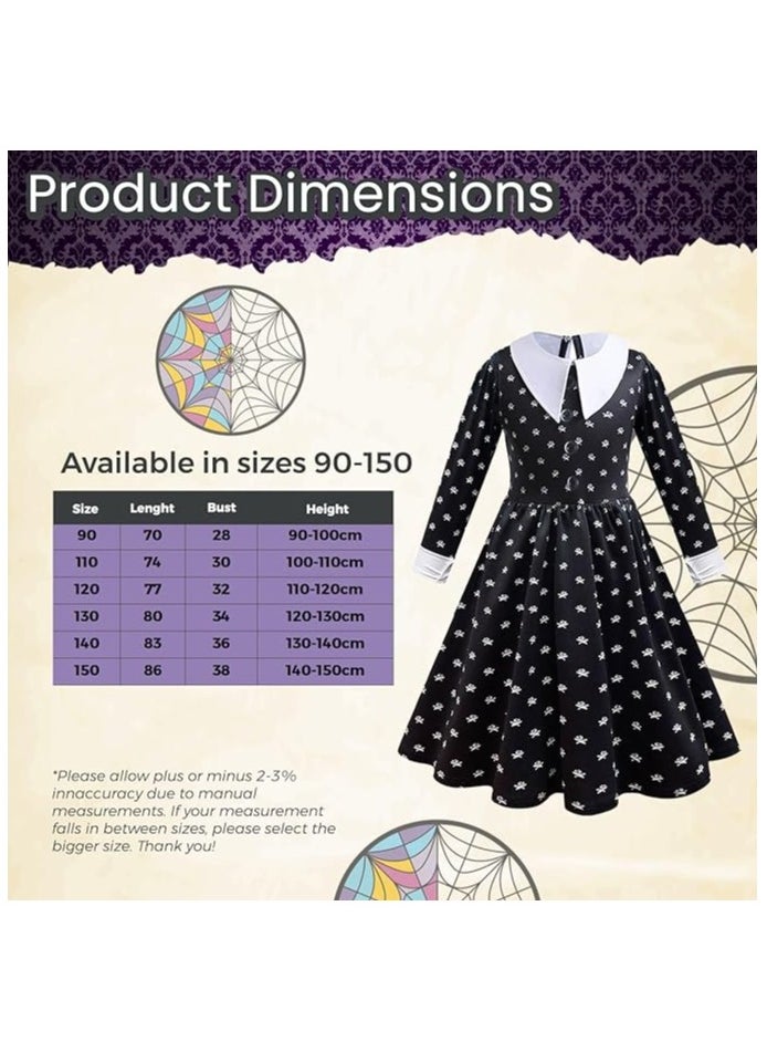 Home Smart - Home Smart Girls Black Costume Dress with Accessories Cosplay Girls Dress Up Party Favor or Special Occasion - Image 1