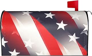 Perinsto Perinsto American Flag Patriotic Mailbox Covers Magnetic Waterproof Mail Cover Letter Post Box Wraps for Home Garden  - Image 1