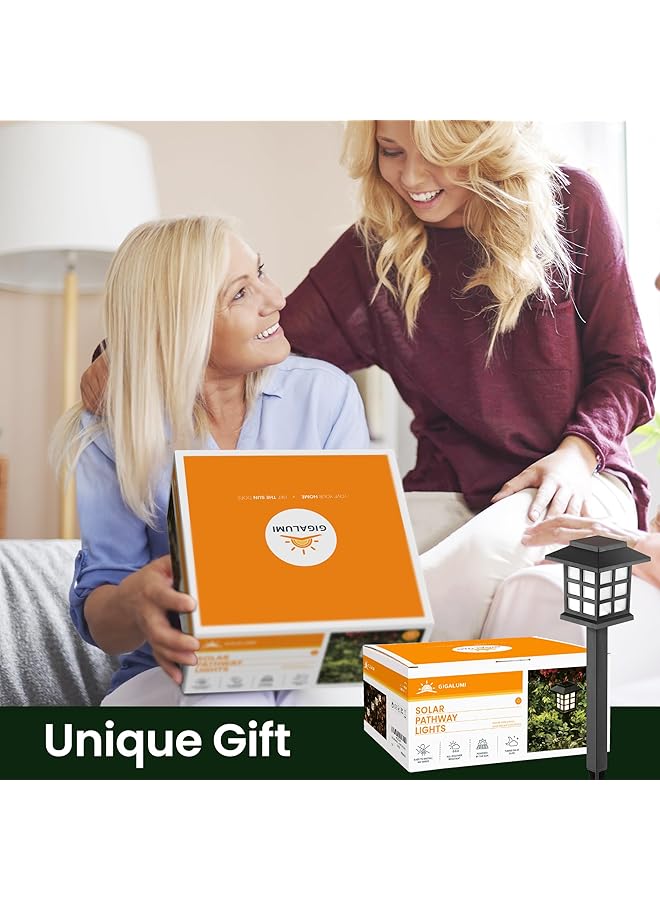 erorex 8 Pack Solar Pathway Lights Outdoor Yard Decoration Waterproof Outdoor Solar Lights For Garden Landscape Path Yard Patio Driveway Walkway - Image 5