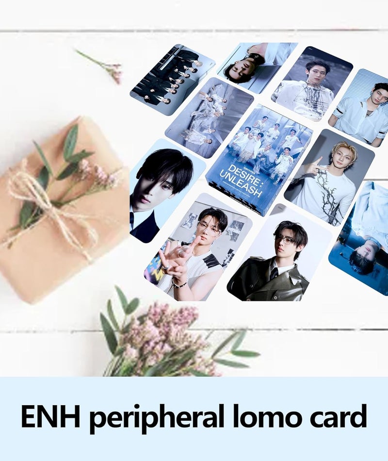 RupeeRise 55-Piece, Boy Band Collectible Photo Cards with Stickers,Enhypen Photocards,Card Set Limited Edition Music Merch for Fans, Display Gift for Album Collectors - Image 4