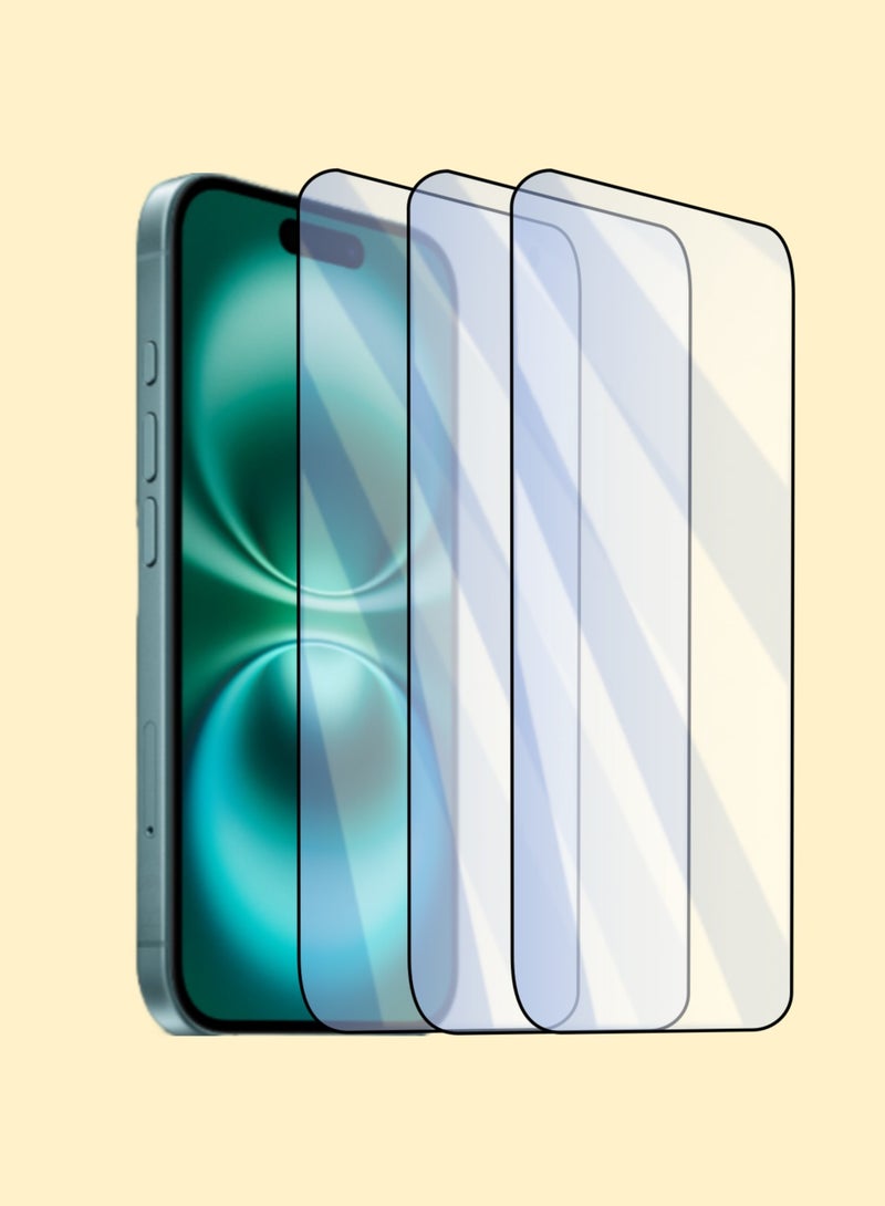 iPhone 16 Plus Screen Protector 6.7 inch - HD Clear Film, Ultimate Display Protection, Crystal Clear Clarity, Easy Installation, Premium Quality, 3 Pack - Image 1