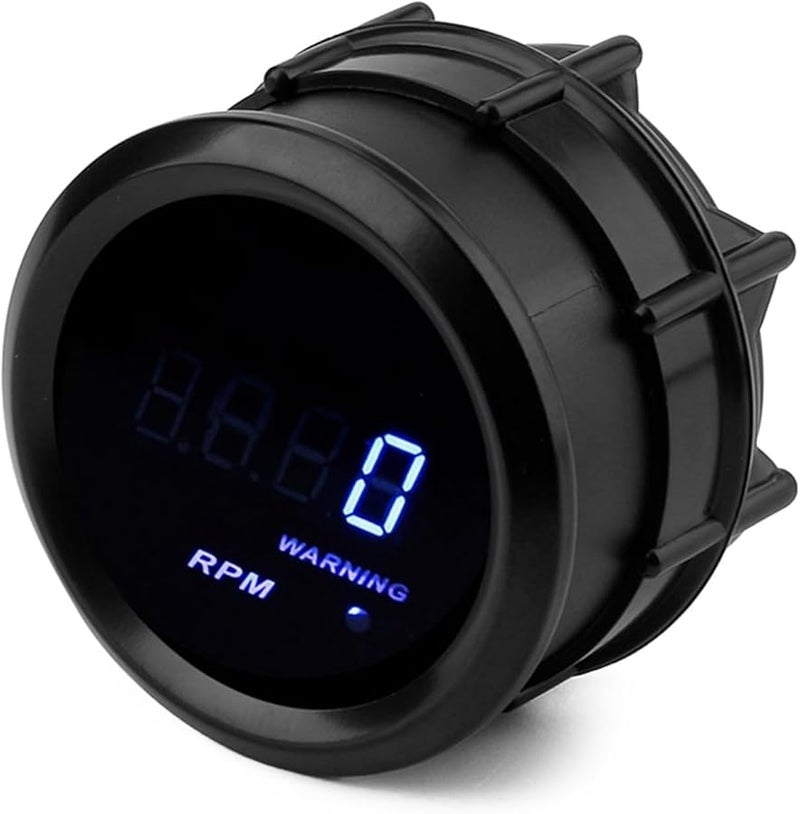 عداد سرعة 52 ملم LED أزرق 0-9000 دورة في الدقيقة، مقياس درجة حرارة الماء 12 فولت لمقياس سيارة ودراجة نارية - Image 5