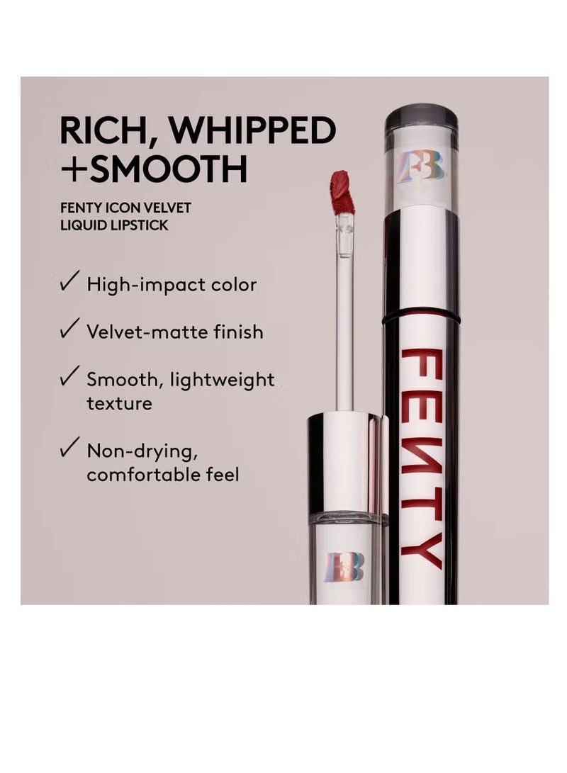 Fenty Beauty Icon Velvet Liquid Lipstick - The Mvp - Image 4