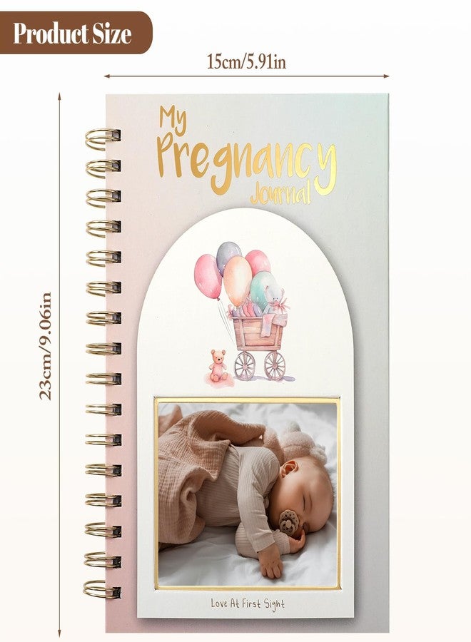 WINTC Pregnancy Journal For First Time Moms 2026,Hardcover Pregnancy Book,Gender Neutral Baby Book Keepsake With Notes Section, Photo Pocket &Detailed Prompts,Bear Pattern - Image 3