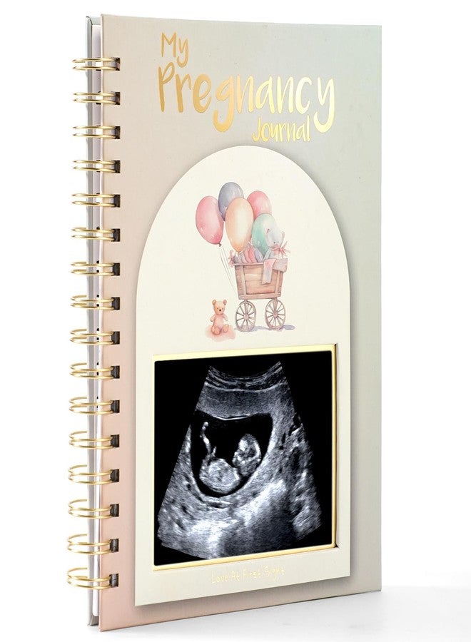 WINTC Pregnancy Journal For First Time Moms 2026,Hardcover Pregnancy Book,Gender Neutral Baby Book Keepsake With Notes Section, Photo Pocket &Detailed Prompts,Bear Pattern - Image 1