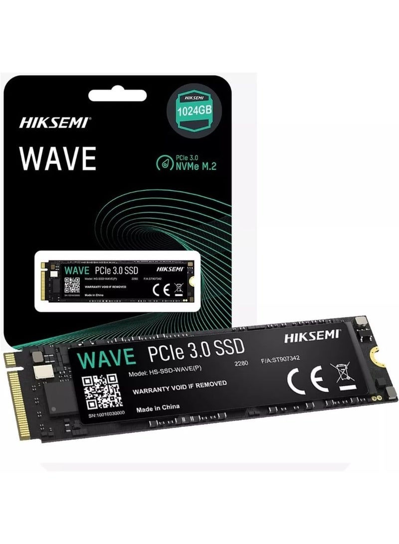 Hiksemi 1024GB NVMe M.2 PCIe Gen 3 SSD Up to 2450MB/s, Internal Solid State Drive for Desktop Laptop - Image 1