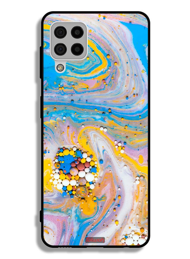 Tolwak Samsung Galaxy A22 4G Protective Case Cover Gems Colorful Abstraction - Image 1