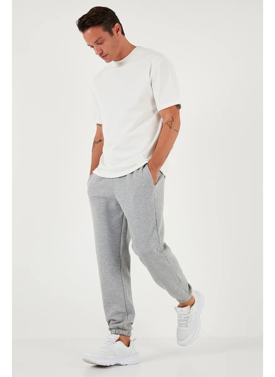 بوراتي Cotton Regular Fit Normal Waist Elastic Leg Pocket Sweatpants Men's Sweatpants 59080153W4