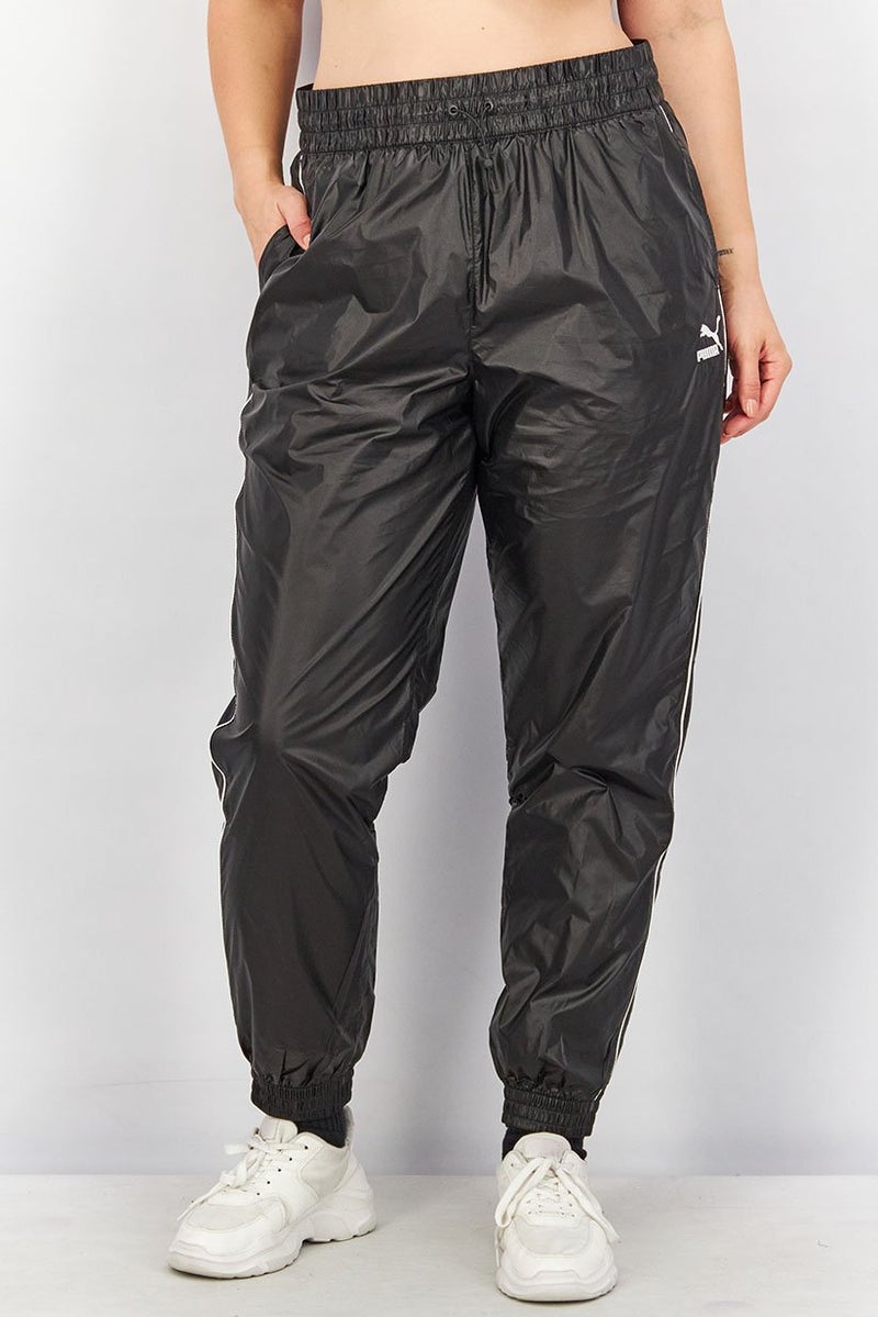 PUMA Women Sportswear Fit Iconic T7 Woven Track Pant, Black  - Image 1