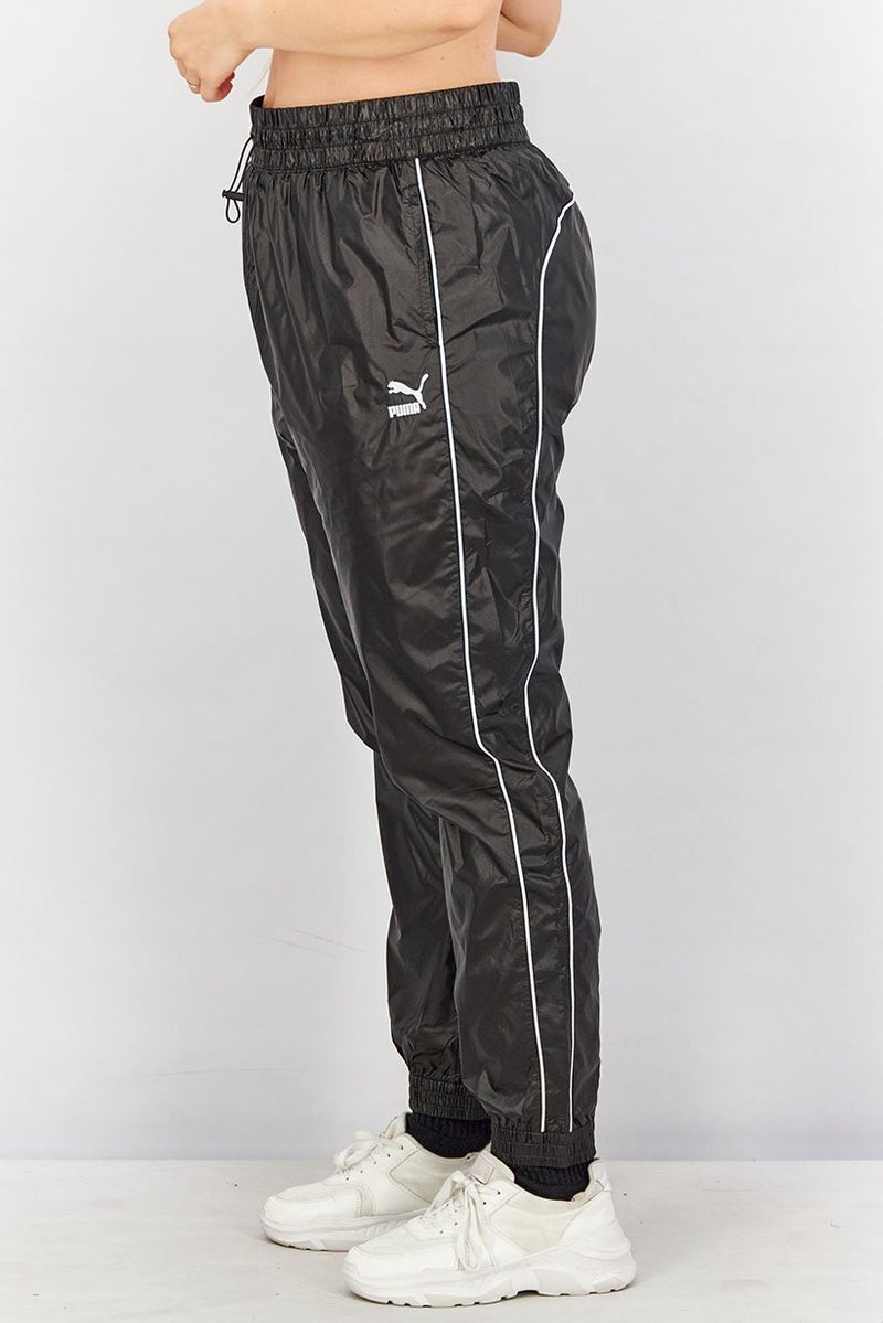 PUMA Women Sportswear Fit Iconic T7 Woven Track Pant, Black  - Image 2