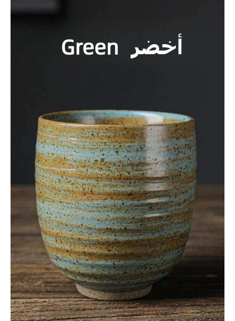 4 Piece Ceramic Teacup, Espresso Coffee Cup, Ceramic Coffee Mug, Porcelain Tea Cup Set Multicolour 200ml - Image 5