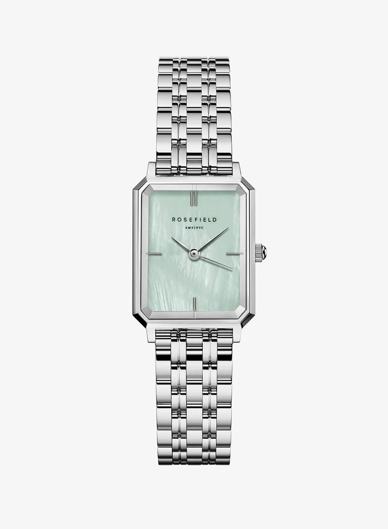 Rosefield Rosefield Octagon XS Mint Green MOP Steel Silver Women Watch - OGGSS-O72