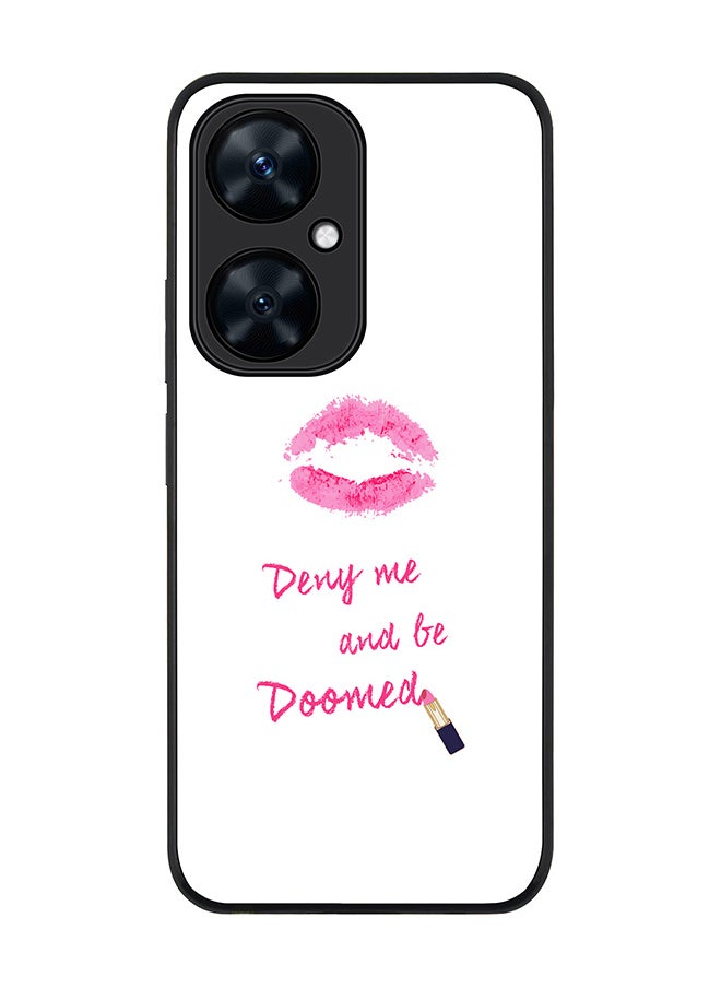 Stylizedd Rugged Black Edge case for Huawei nova 11i , Slim fit Soft Case Flexible Rubber Edges Anti Drop TPU Gel Thin Cover - Raining Lipsticks  - Image 1