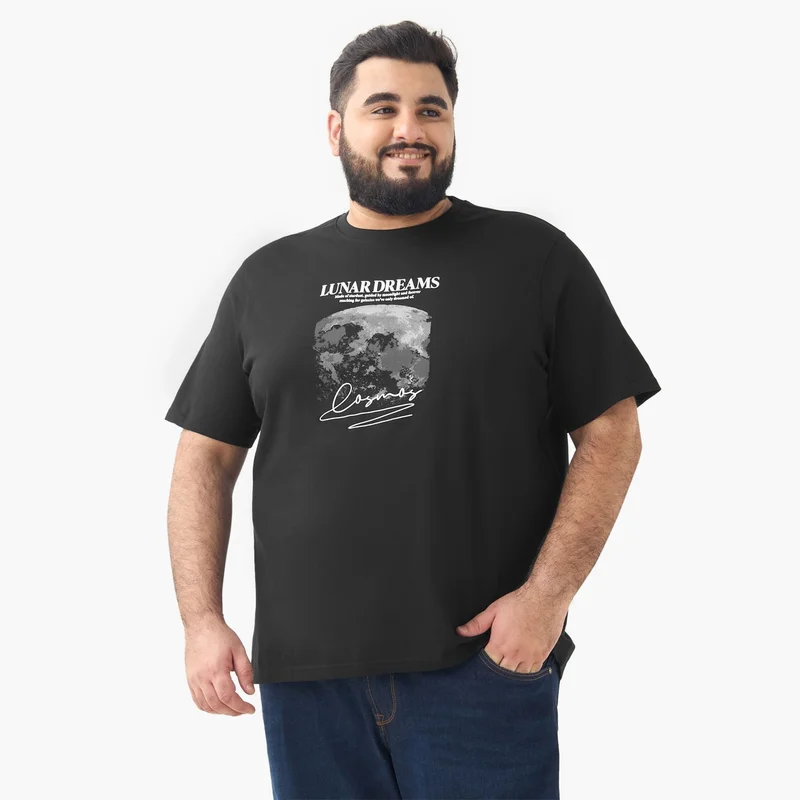 Splash FAV Graphic Print Slim Fit T-shirt