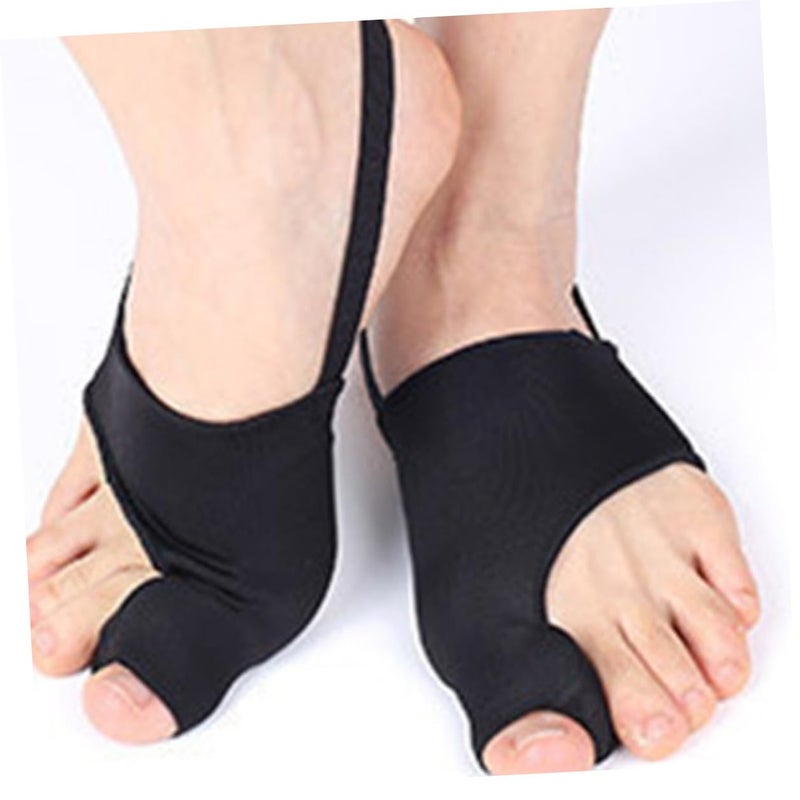 2pcs Toe Valgus Corrector Bunion Splints Thumb Valgus Correcting Tool Black L for Foot Relief - Image 5