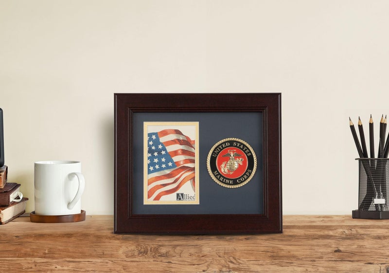 Allied Flag Allied Frame US Marine Corps Medallion Portrait Picture Frame - 4 x 6 Picture Opening - Image 5