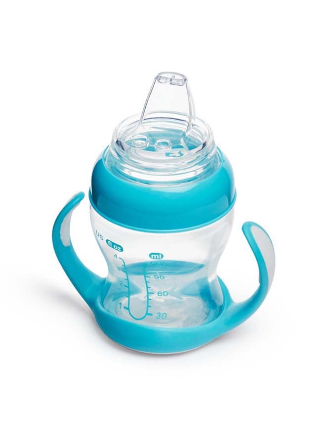 Munchkin Gentle Transition 4oz Trainer Cup – Clear/Blue - Image 4