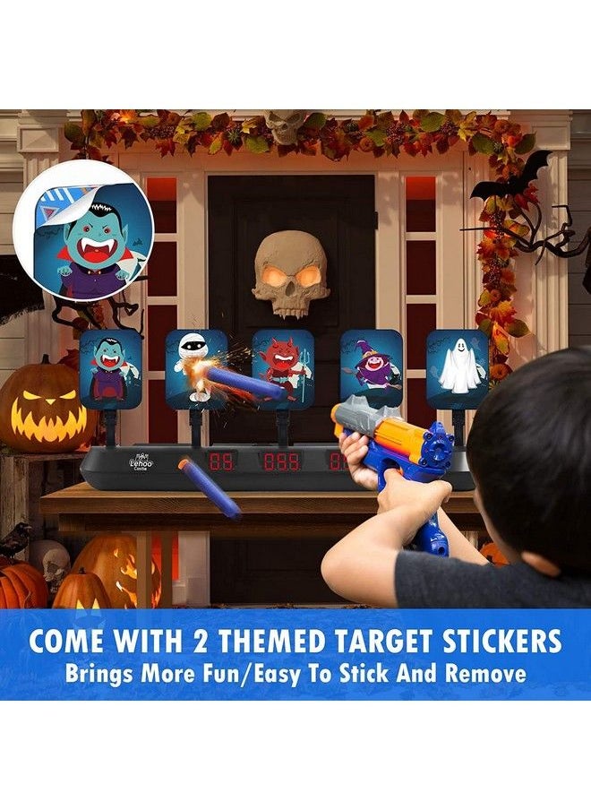 Shooting Targets For Nerf 5 Targets Shooting Games For Kids Digital Scoring Nerf Guns Target Gifts For 5 6 7 8 9 10 Year Old Boy