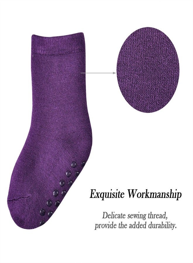 JORMATT جوارب جورمات الشتوية الحرارية للأطفال الصغار، 6 أزواج، جوارب سميكة دافئة للأولاد والبنات، مزودة بأطراف مانعة للانزلاق، من 6 إلى 12 شهرًا - Image 5