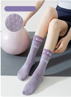 3 Pairs Women Long Pilates Grip Socks with Non Slip Crew Grippy Socks for Sports Yoga Barre Ballet - pzsku/Z139DAF129B61BFA58EE9Z/45/_/1730117358/1db5e958-441b-488d-8d65-c2d0856a65ce