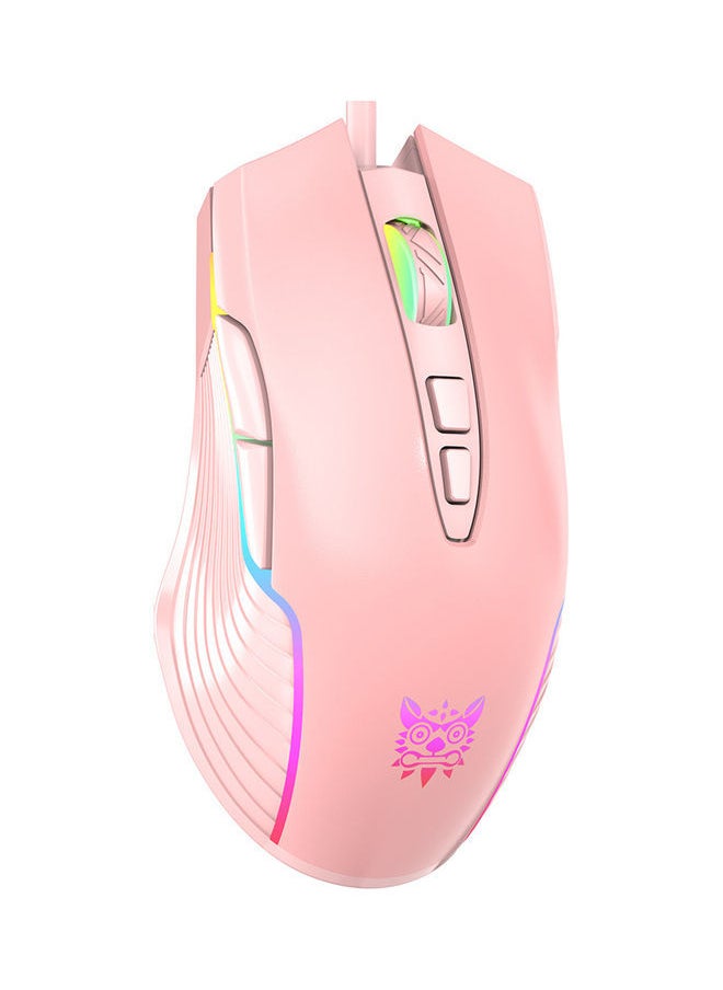 NIBEMINENT USB Wired Gaming Mouse for Laptop Desktop Pink  - Image 5