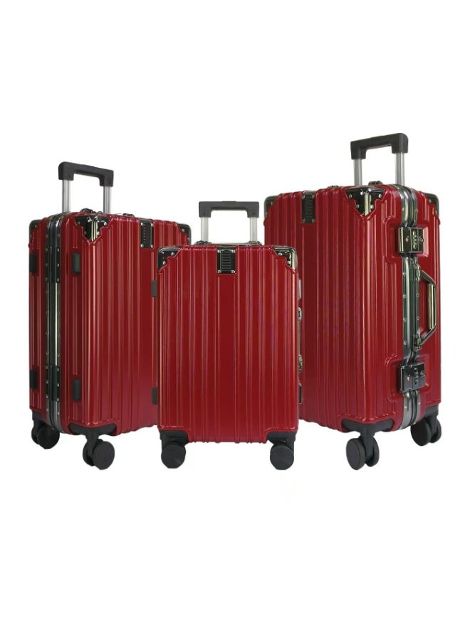 فيبتور طقم حقائب سفر فاخرة صلبة بدون سحاب، مزودة بقفل TSA مزدوج، وعجلات دوارة صامتة بزاوية 360 درجة، ومقبض من سبائك الألومنيوم.