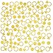 AKIO CRAFT Gold Diamond Ring Bachelorette Party Table Confetti Wedding Engagement Party Bridal Shower Anniversary Valentines Party Confetti Ring Circles Dots Confetti Decorations 400pc - Image 4
