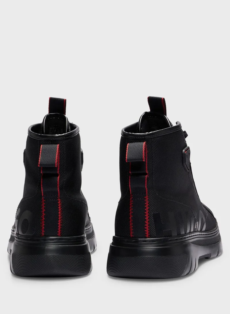 HUGO Logo High Top Sneakers