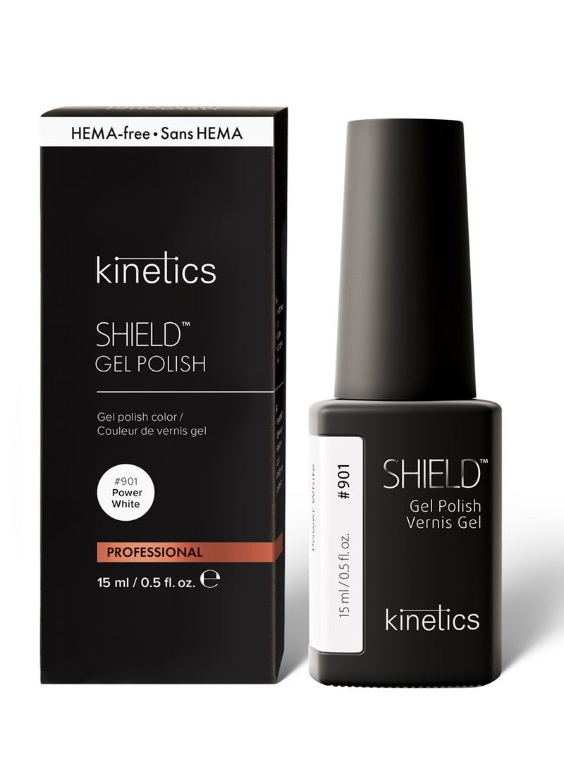 KINETICS جل طلاء الأظافر شيلد 15 مل | #901 أبيض قوي