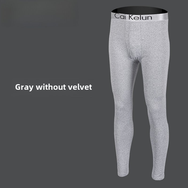 Mens Fleece-Lined Thermal Pants Slim Fit Plus Size CK does not add Velvet Ash