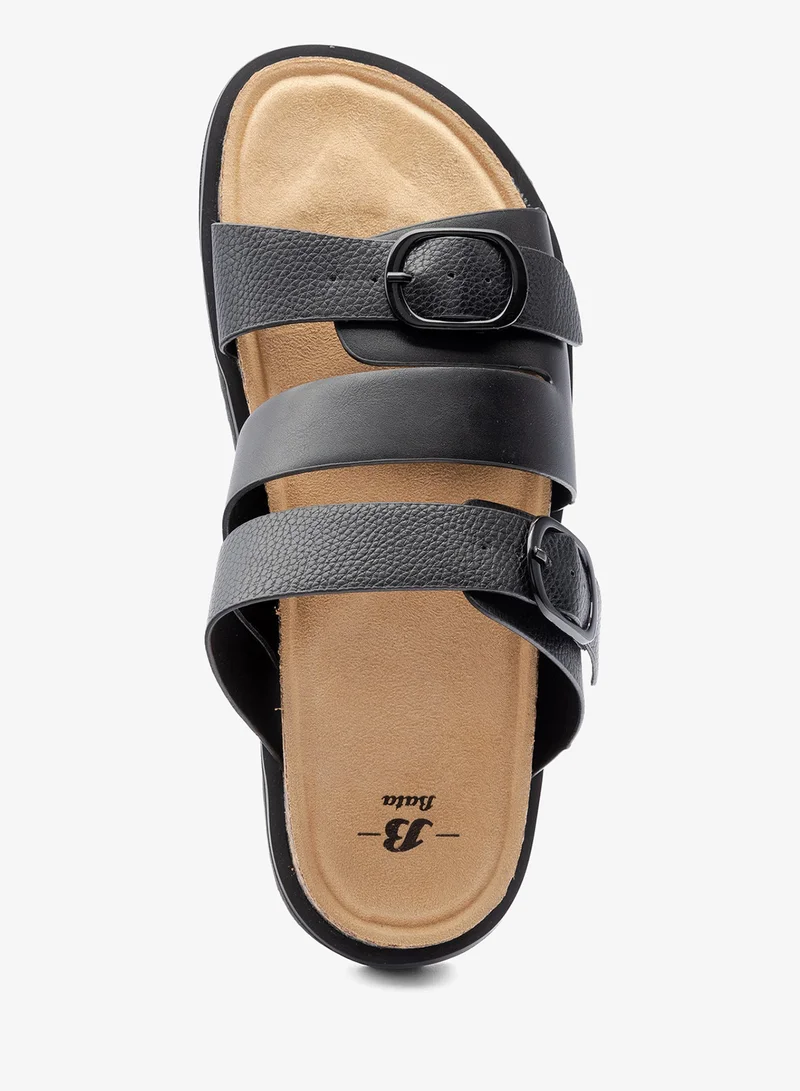 Bata Black Adjustable Strap Casual Sandals for Women | Best Price UAE