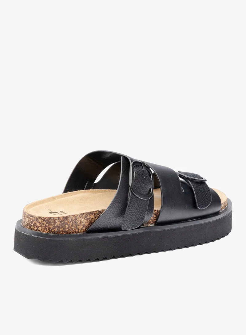 Bata Black Adjustable Strap Casual Sandals for Women | Best Price UAE