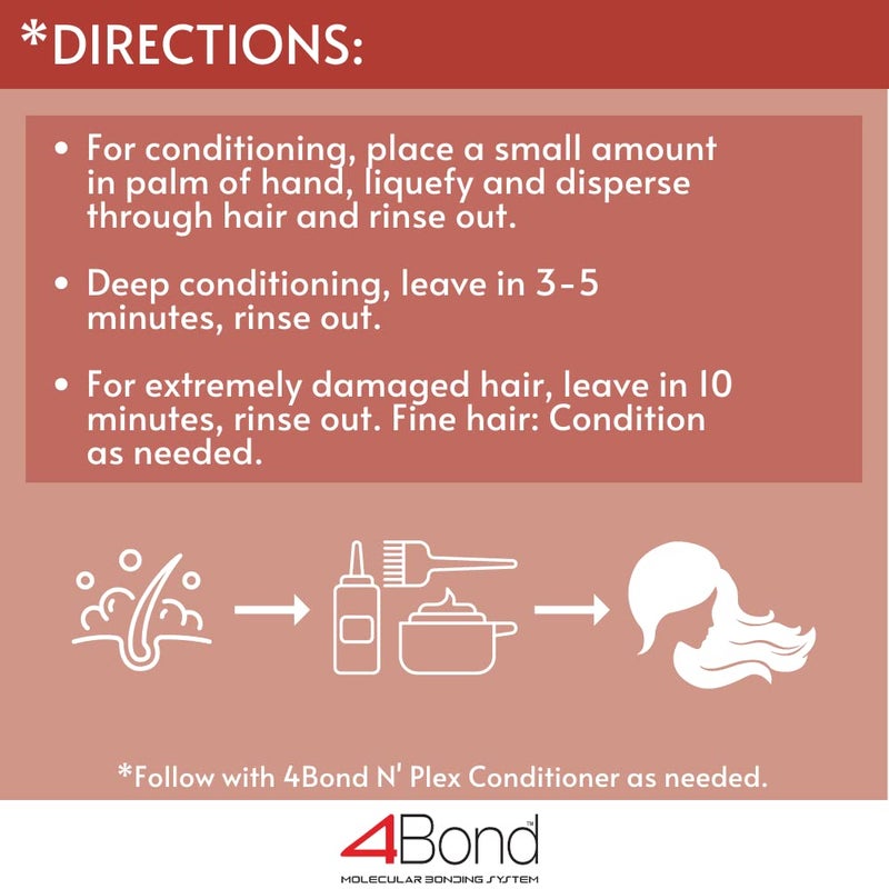 POWERTOOLS 4BOND Bond Building Conditioner | Restore Damaged Hair | Contains Advanced Polymers, Keratin, Baobab & Quinoa Proteins (8 Fl Oz) - Image 4